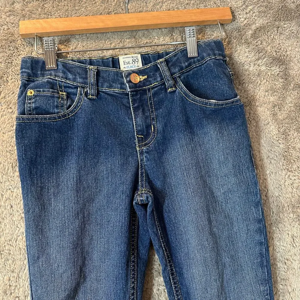 Children's Place Girls Jeans Skinny Stretch 12 Adjustable Waistband